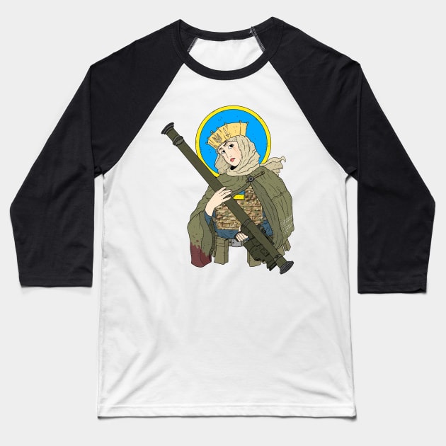 Olga of Kiev. ukrainian saint with a stinger. Baseball T-Shirt by JJadx